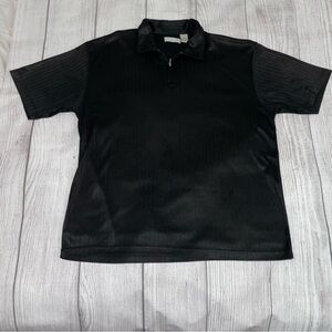 RON CHERESKIN Men’s Black Polyester Polo Shirt Size XL